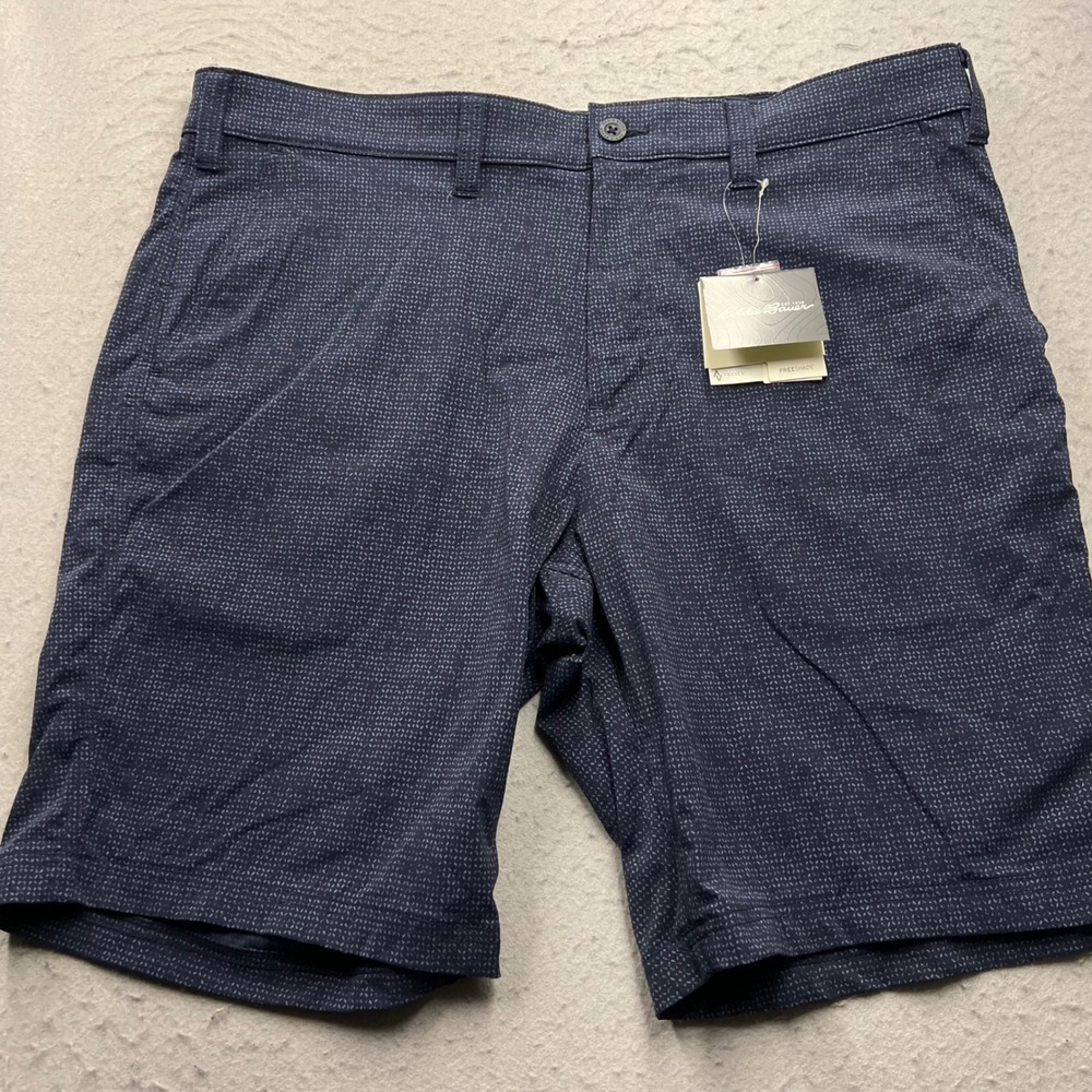 Eddie Bauer Mens 40 Navy Blue‎ Travex Horizon Guide Chino Shorts NWT 1799